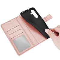 Handy Tasche für Samsung Galaxy A17 / A26 Hülle Handyhülle Klapphülle Wallet Case in Rosegold