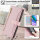 Handykette Google Pixel 10 / 10 Pro Hülle mit Band Handyhülle Kartenfächer PU Leder Umhängetasche in Rosa