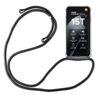 Handykett für Xiaomi 15T Pro Hülle mit Kordel Handyhülle mit Band in Schwarz