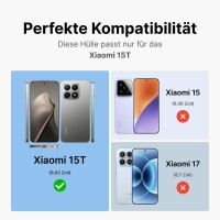 Handykett für Xiaomi 15T Hülle mit Kordel Handyhülle mit Band in Beige / Braun