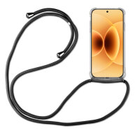 Handykett für Xiaomi 17 Hülle mit Kordel Handyhülle mit Band in Schwarz