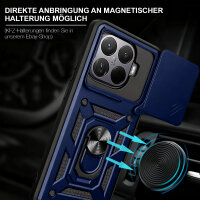 Outdoor Panzer Hülle Xiaomi 15T Handyhülle Kameraschutz Ringhalter in Blau