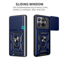 Outdoor Panzer Hülle Xiaomi 15T Handyhülle Kameraschutz Ringhalter in Blau