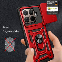 Outdoor Panzer Hülle Xiaomi 15T Handyhülle Kameraschutz Ringhalter in Rot