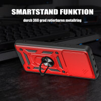 Outdoor Panzer Hülle Xiaomi 15T Handyhülle Kameraschutz Ringhalter in Rot