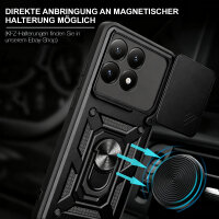 Outdoor Panzer Hülle Xiaomi 15T Handyhülle Kameraschutz Ringhalter in Schwarz
