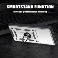 Outdoor Panzer Hülle Xiaomi 15T Handyhülle Kameraschutz Ringhalter in Silber
