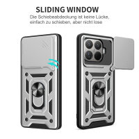 Outdoor Panzer Hülle Xiaomi 15T Handyhülle Kameraschutz Ringhalter in Silber