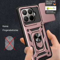 Outdoor Panzer Hülle Xiaomi 15T Pro Handyhülle Kameraschutz Ringhalter in Rosegold