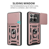 Outdoor Panzer Hülle Xiaomi 15T Pro Handyhülle Kameraschutz Ringhalter in Rosegold