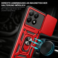 Outdoor Panzer Hülle Xiaomi 17 Handyhülle Kameraschutz Ringhalter in Rot