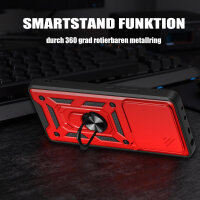 Outdoor Panzer Hülle Xiaomi 17 Handyhülle Kameraschutz Ringhalter in Rot