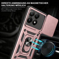 Outdoor Panzer Hülle Xiaomi 17 Handyhülle Kameraschutz Ringhalter in Rosegold