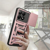 Outdoor Panzer Hülle Xiaomi 17 Handyhülle Kameraschutz Ringhalter in Rosegold