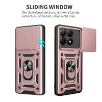 Outdoor Panzer Hülle Xiaomi 17 Handyhülle Kameraschutz Ringhalter in Rosegold