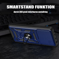 Outdoor Panzer Hülle Xiaomi 17 Handyhülle Kameraschutz Ringhalter in Blau