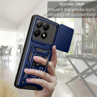 Outdoor Panzer Hülle Xiaomi 17 Handyhülle Kameraschutz Ringhalter in Blau