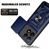 Outdoor Panzer Hülle Xiaomi 17 Handyhülle Kameraschutz Ringhalter in Blau