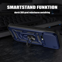 Outdoor Panzer Hülle Xiaomi 17 Pro Handyhülle Kameraschutz Ringhalter in Blau