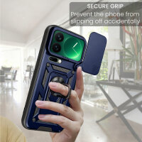 Outdoor Panzer Hülle Xiaomi 17 Pro Handyhülle Kameraschutz Ringhalter in Blau