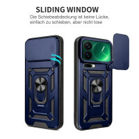 Outdoor Panzer Hülle Xiaomi 17 Pro Handyhülle Kameraschutz Ringhalter in Blau