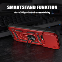 Outdoor Panzer Hülle Xiaomi 17 Pro Handyhülle Kameraschutz Ringhalter in Rot