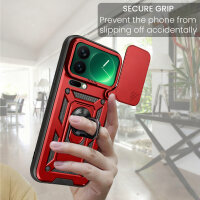Outdoor Panzer Hülle Xiaomi 17 Pro Handyhülle Kameraschutz Ringhalter in Rot