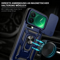 Outdoor Panzer Hülle Xiaomi 17 Pro Max Handyhülle Kameraschutz Ringhalter in Blau