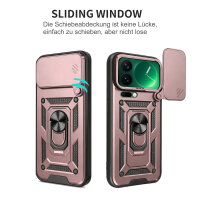 Outdoor Panzer Hülle Xiaomi 17 Pro Max Handyhülle Kameraschutz Ringhalter in Rosegold