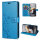Hülle Motorola Moto G56 Handyhülle mit [Standfunktion][Kartenfächern] in Blau