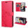 Hülle Motorola Moto G56 Handyhülle mit [Standfunktion][Kartenfächern] in Rot