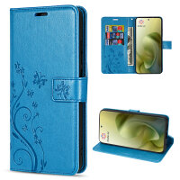 Hülle Motorola Moto G86 Handyhülle mit [Standfunktion][Kartenfächern] in Blau