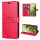 Hülle Motorola Moto G86 Handyhülle mit [Standfunktion][Kartenfächern] in Rot
