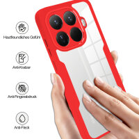 360° Grad Hülle Xiaomi 15T Pro Rundum vollschutz Integriertem Displayschutz in Rot