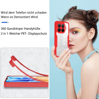 360° Grad Hülle Xiaomi 15T Pro Rundum vollschutz Integriertem Displayschutz in Rot