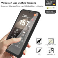 360° Grad Hülle Xiaomi 15T Pro Rundum vollschutz Integriertem Displayschutz in Schwarz