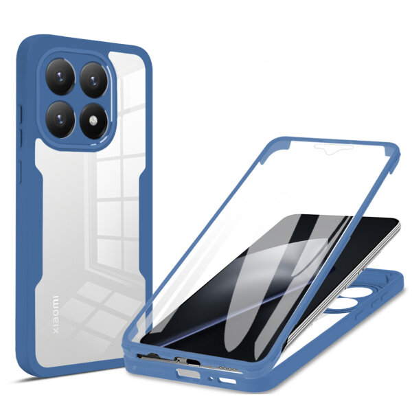 360° Grad Hülle Xiaomi 15T Rundum vollschutz Integriertem Displayschutz in Blau