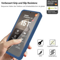 360° Grad Hülle Xiaomi 15T Rundum vollschutz Integriertem Displayschutz in Blau