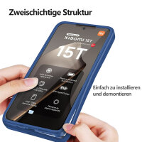360° Grad Hülle Xiaomi 15T Rundum vollschutz Integriertem Displayschutz in Blau