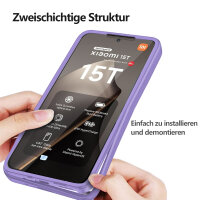 360° Grad Hülle Xiaomi 15T Rundum vollschutz Integriertem Displayschutz in Lila