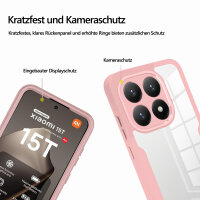 360° Grad Hülle Xiaomi 15T Rundum vollschutz Integriertem Displayschutz in Rosa