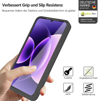 360° Grad Hülle für Xiaomi 17 Rundum vollschutz Integriertem Displayschutz in Schwarz