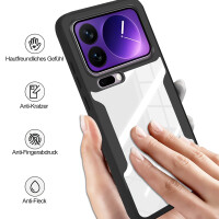 360° Grad Hülle für Xiaomi 17 Pro Rundum vollschutz Integriertem Displayschutz in Schwarz