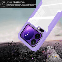 360° Grad Hülle für Xiaomi 17 Pro Rundum vollschutz Integriertem Displayschutz in Lila