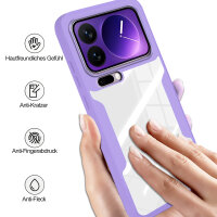 360° Grad Hülle für Xiaomi 17 Pro Rundum vollschutz Integriertem Displayschutz in Lila