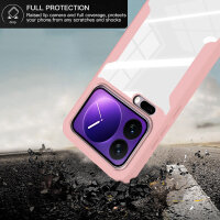 360° Grad Hülle für Xiaomi 17 Pro Rundum vollschutz Integriertem Displayschutz in Rosa
