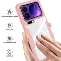 360° Grad Hülle für Xiaomi 17 Pro Rundum vollschutz Integriertem Displayschutz in Rosa