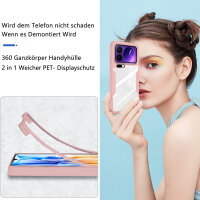 360° Grad Hülle für Xiaomi 17 Pro Rundum vollschutz Integriertem Displayschutz in Rosa