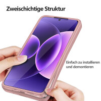 360° Grad Hülle für Xiaomi 17 Pro Rundum vollschutz Integriertem Displayschutz in Rosa