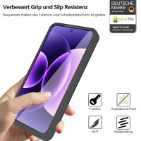 360° Grad Hülle für Xiaomi 17 Pro Max Rundum vollschutz Integriertem Displayschutz in Schwarz